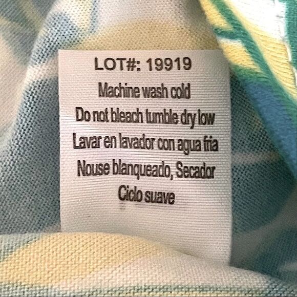 ๐บ Poof Tropical Botanical Print Strappy Knotted Tank Top NWT Size L - Picture 7 of 8